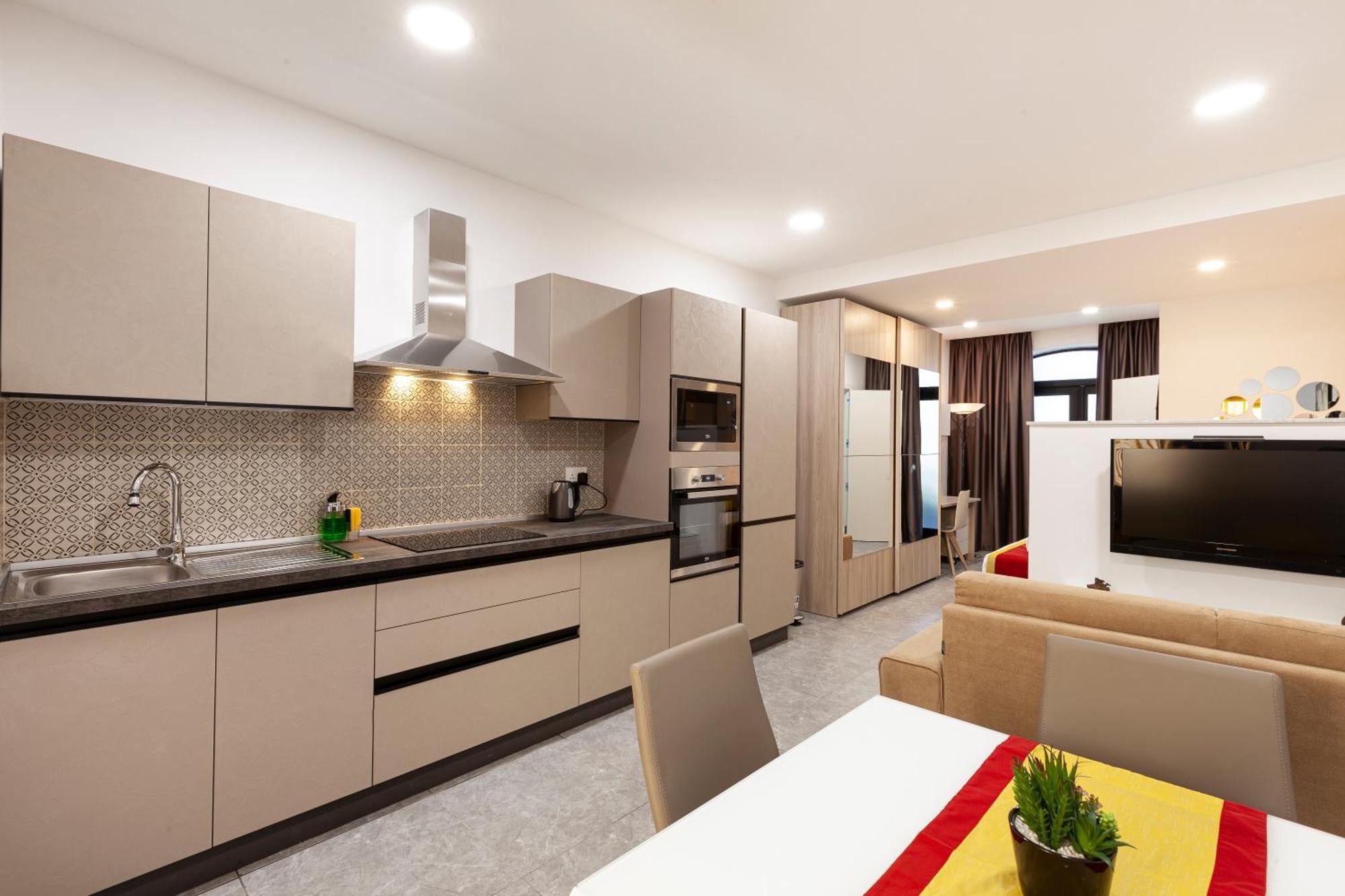Modern & Lovely Studio - Prime Location سانت جوليان المظهر الخارجي الصورة